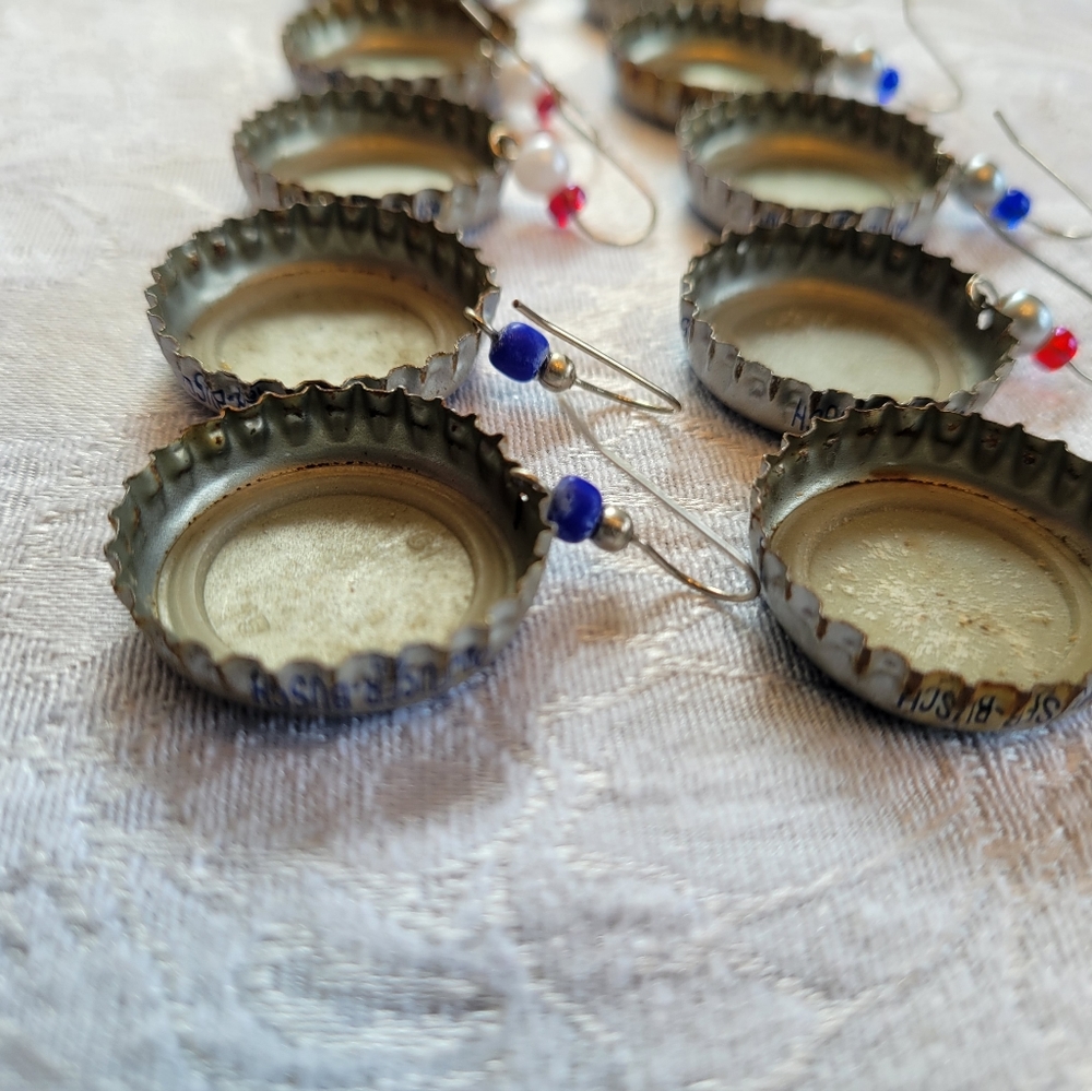 NWT HAND MADE Natural light earrings - Picture 5 of 6